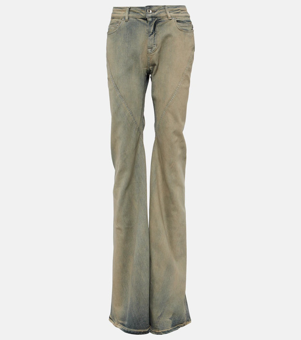  Rick Owens Rick Owens Jeans Flared Drkshdw De Tiro Medio 