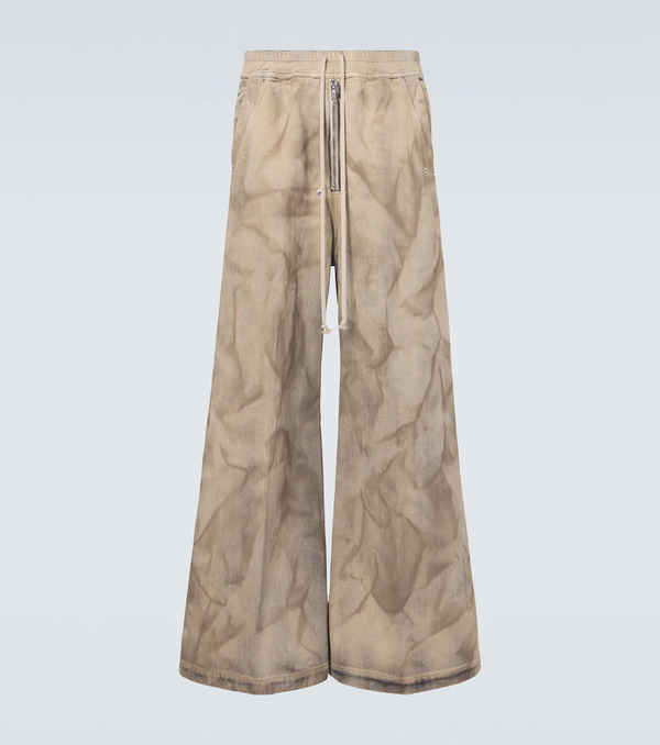  Rick Owens Rick Owens Pantalones Anchos Bela De Algodón 