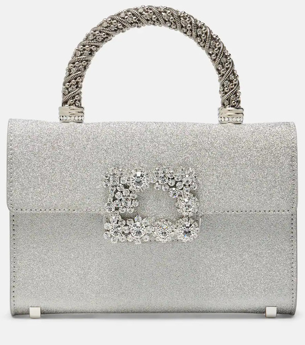  Roger Vivier Roger Vivier Bolso Jewel Efflorescence Mini Con Glitter 
