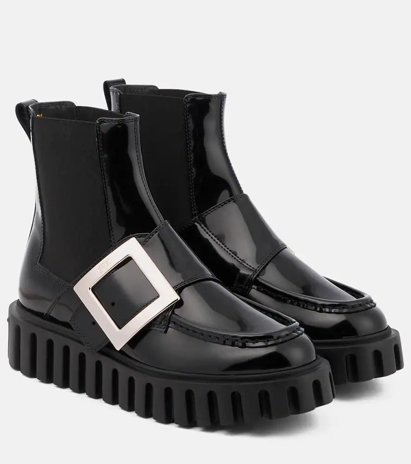  Roger Vivier Roger Vivier Botas Chelsea Viv' Go-thick De Piel 