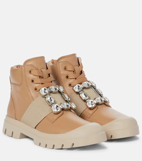  Roger Vivier Roger Vivier Botines Viv Desert De Piel 