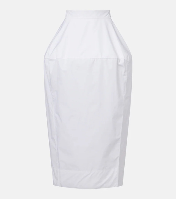  Rohe Róhe Falda Midi De Popelín De Algodón 