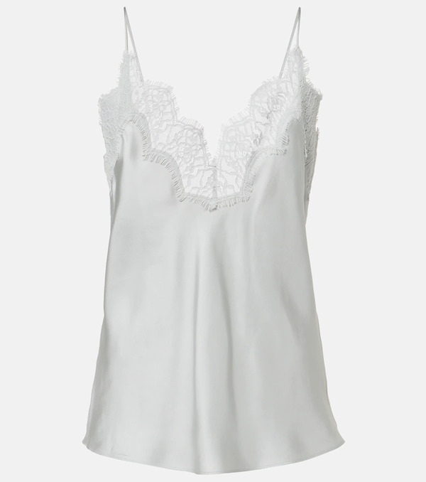  Rohe Róhe Top De Seda Con Encaje 