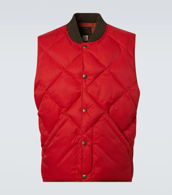  Rrl Rrl Chaleco Acolchado De Sarga 