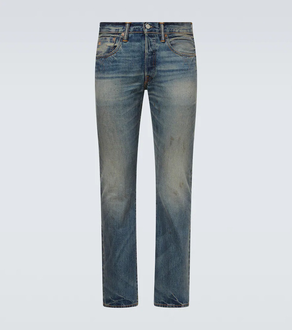 Rrl Rrl Jeans Slim Con Efecto Desgastado 