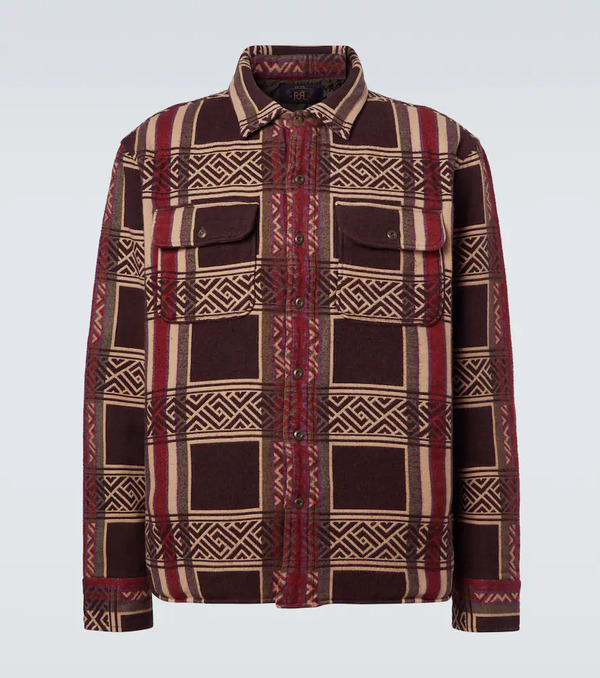  Rrl Rrl Sobrecamisa De Jacquard De Algodón 