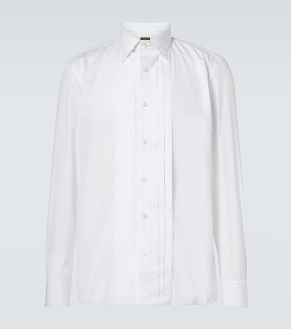 Rubinacci Rubinacci Camisa De Esmoquin De Algodón Plisada 