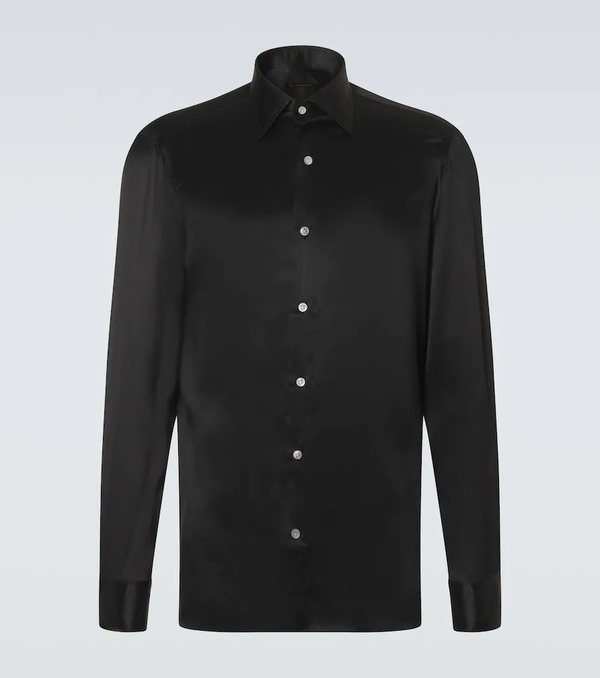 Rubinacci Rubinacci Camisa De Satén De Seda 