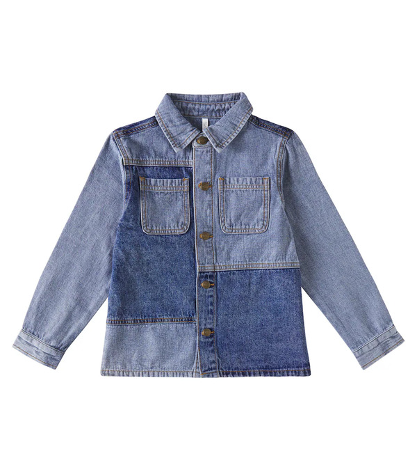  Rylee + Cru Rylee + Cru Chaqueta De Denim Con Patchwork 