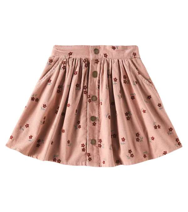  Rylee + Cru Rylee + Cru Falda Blossom De Algodón Bordada 