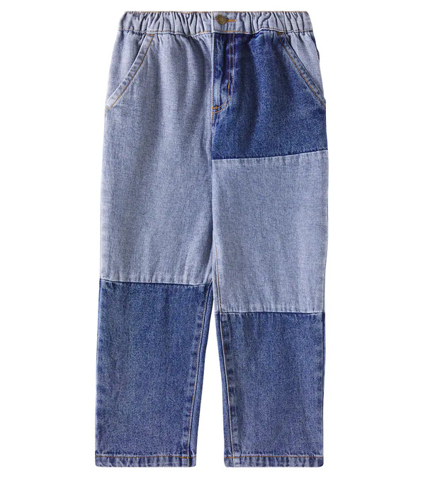  Rylee + Cru Rylee + Cru Jeans Rectos Con Patchwork 