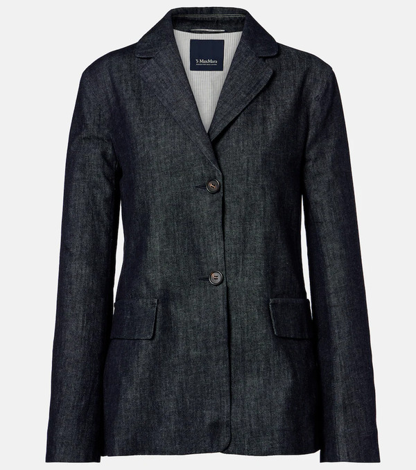  's Max Mara 's Max Mara Blazer Leone En Denim 