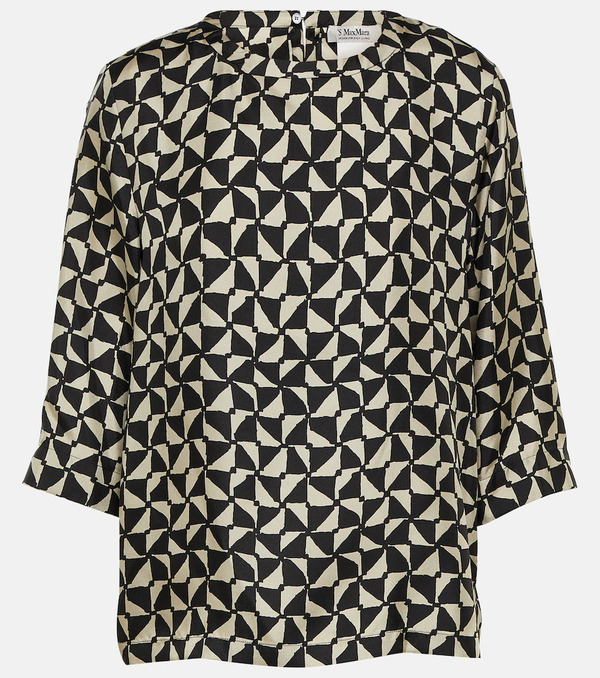  's Max Mara 's Max Mara Blusa Relais De Seda 