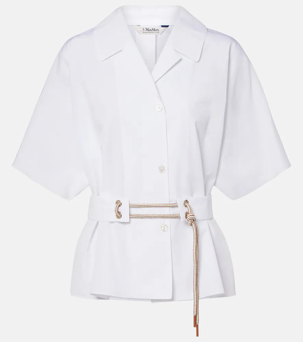  's Max Mara 's Max Mara Camisa Carisma De Popelín De Algodón 