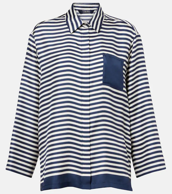  's Max Mara 's Max Mara Camisa Maya De Seda A Rayas 