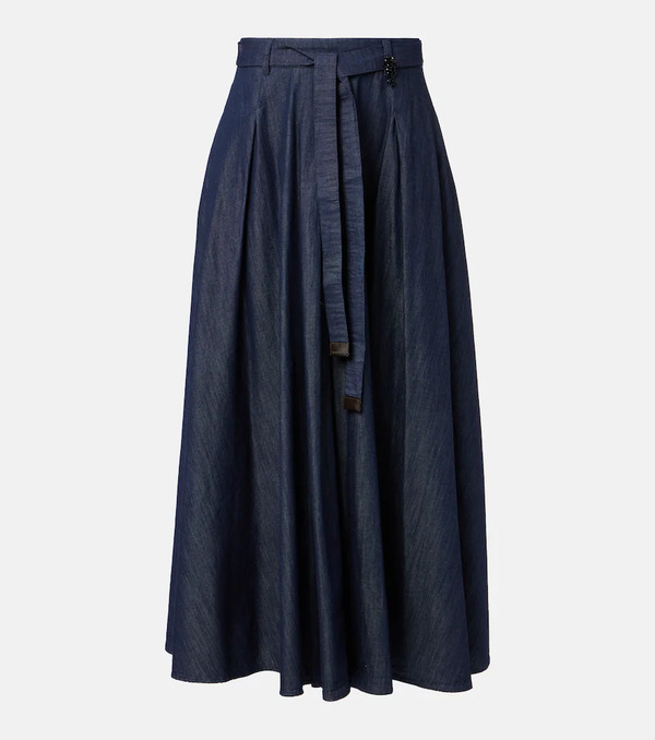  's Max Mara 's Max Mara Falda Larga Amanda De Chambray 