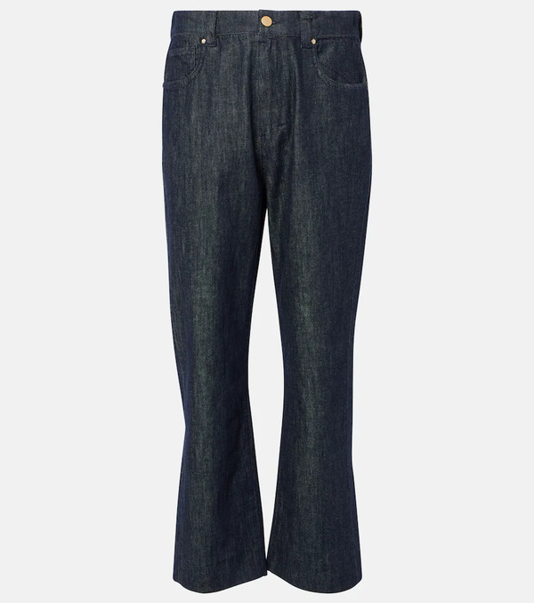  's Max Mara 's Max Mara Jeans Rectos Terra De Tiro Alto 