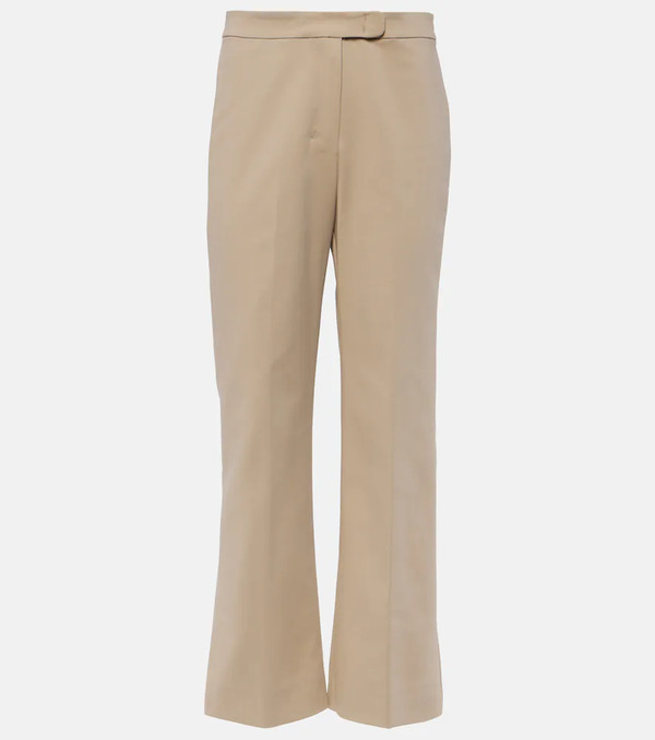  's Max Mara 's Max Mara Pantalones Flared Conico De Algodón 