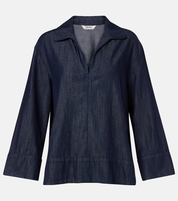  's Max Mara 's Max Mara Top Caterina De Algodón 