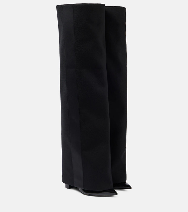  Sacai Sacai Botas De Lana Con Piel 