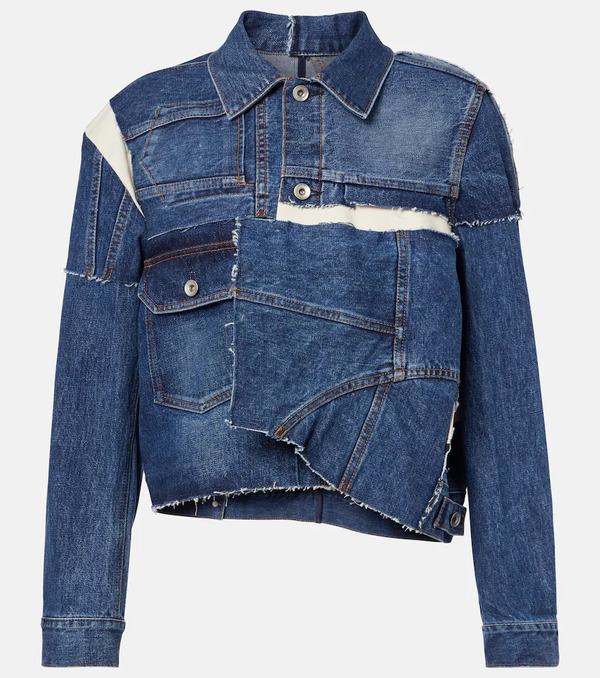  Sacai Sacai Chaqueta De Denim Patchwork 
