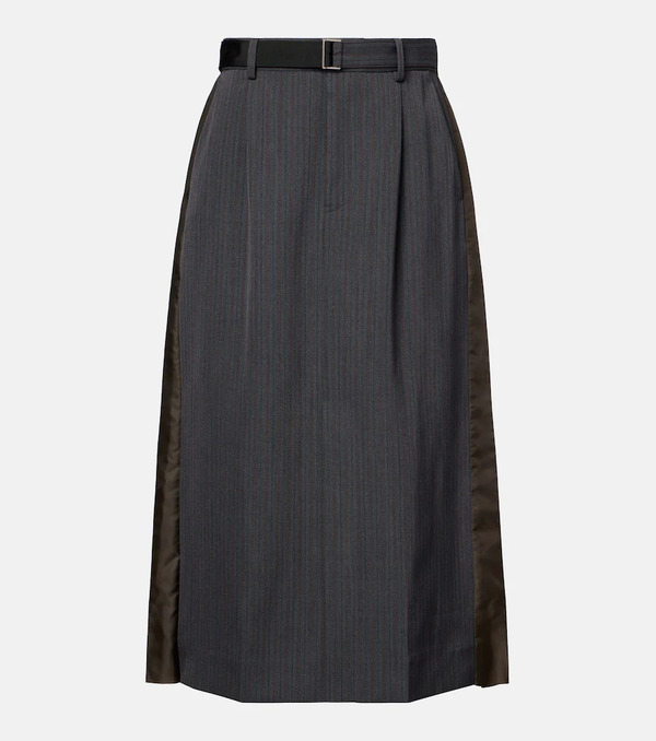  Sacai Sacai Falda Midi Con Paneles 