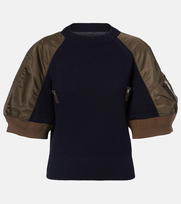 Sacai Sacai Top Con Paneles 