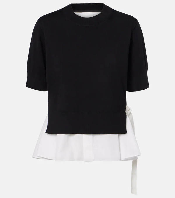  Sacai Sacai Top Con Paneles 