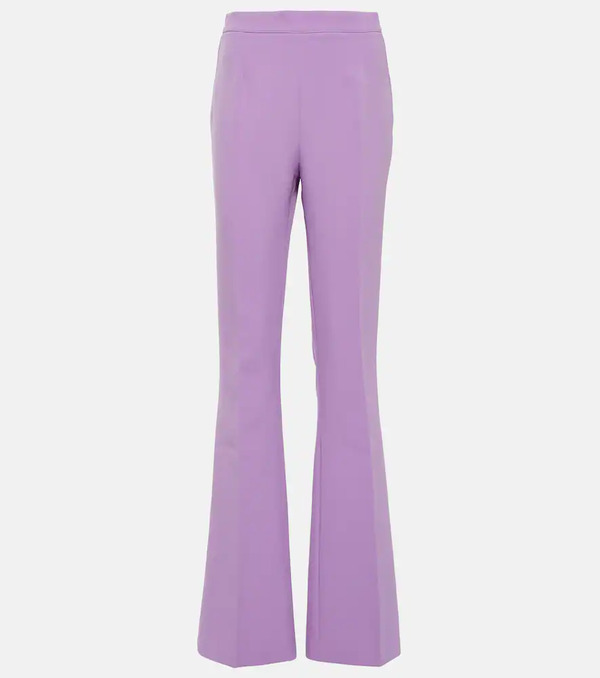  Safiyaa Safiyaa Pantalones Flared Alexa De Crepé 