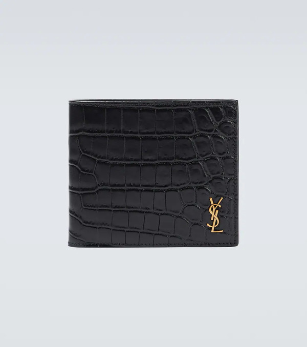  Saint Laurent Saint Laurent Cartera Billetera East/west Efecto Cocodrilo 
