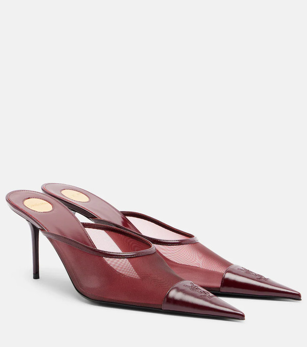  Saint Laurent Saint Laurent Mules Renée De Malla Y Piel 
