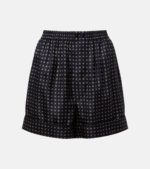  Saint Laurent Saint Laurent Shorts De Seda Estampados 