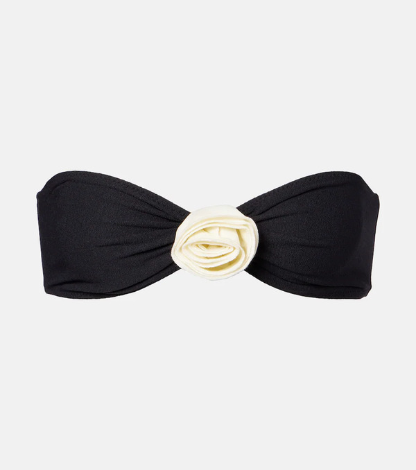  Same Same Top De Bikini Bandeau Rosette Con Aplique Floral 