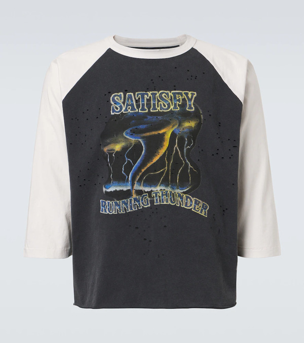  Satisfy Satisfy Camiseta Mothtech De Algodón Estampada 
