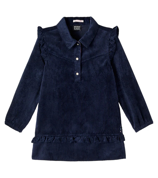  Scotch & Soda Kids Scotch & Soda Kids Vestido De Pana Con Volantes 