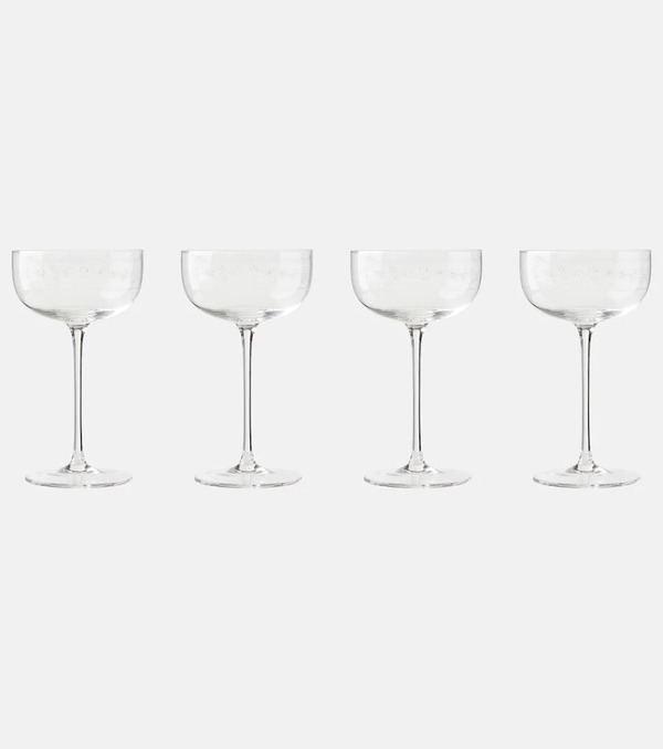  Serax Serax Set De 4 Copas De Champán Midnight Flowers Anemone Vaniglia De Marni 