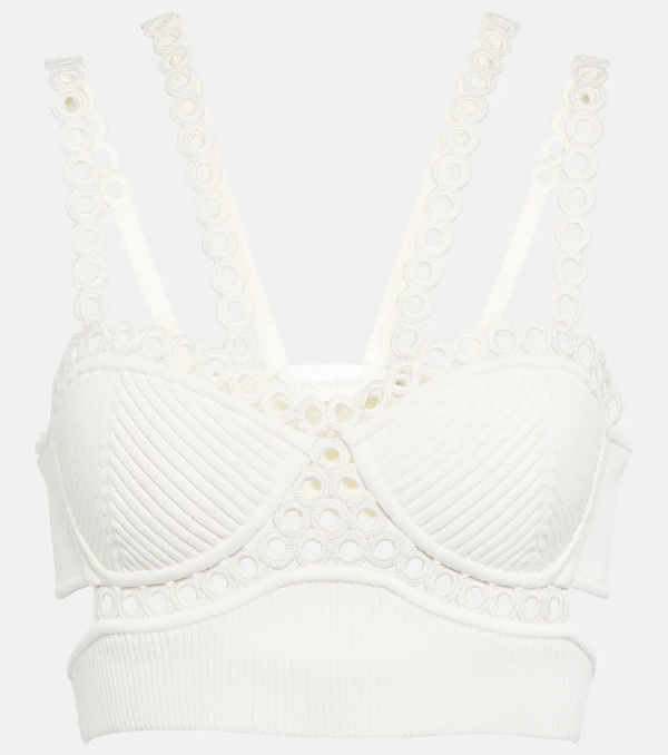  Simkhai Simkhai Crop Top Liana Acanalado 