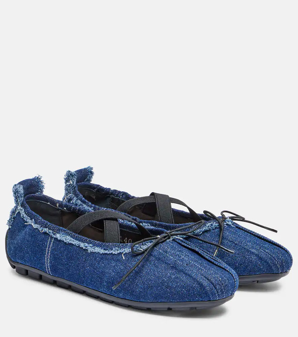  Simone Rocha Simone Rocha Bailarinas Ballerina Grip De Denim 