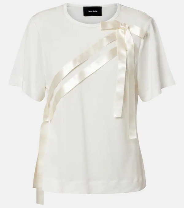  Simone Rocha Simone Rocha Camiseta De Jersey Con Lazo 