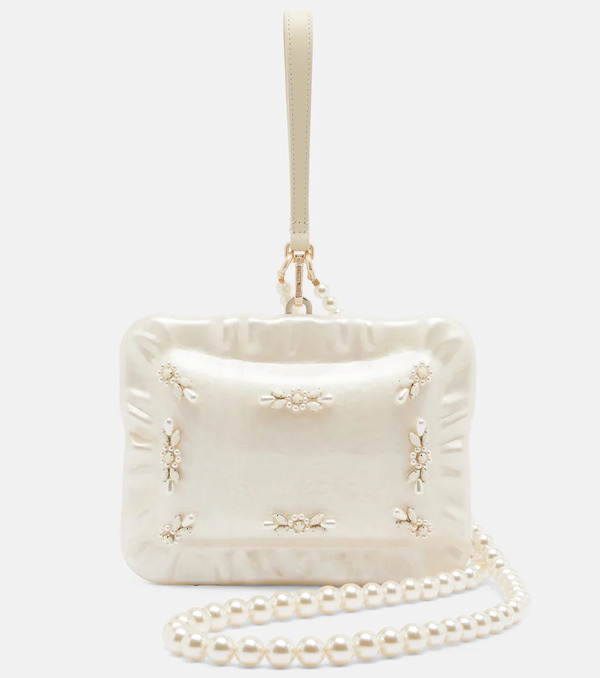  Simone Rocha Simone Rocha Clutch Pillowcase Con Perlas Sintéticas 