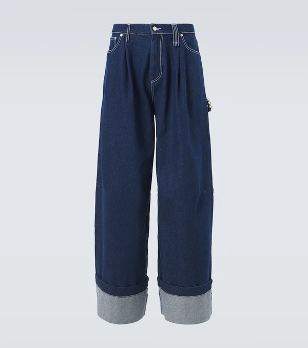  Simone Rocha Simone Rocha Jeans Anchos Adornados 