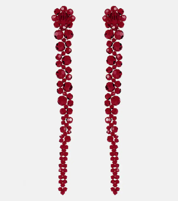  Simone Rocha Simone Rocha Pendientes Con Cristales 