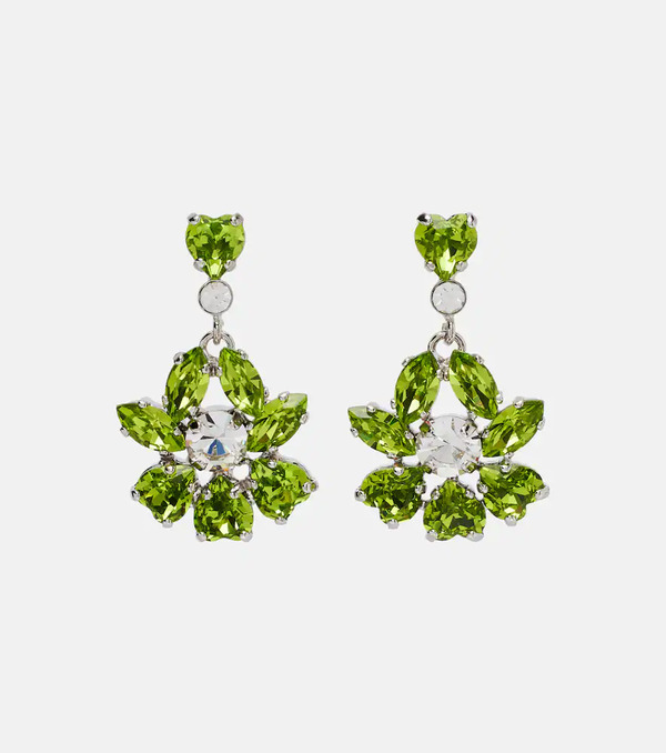  Simone Rocha Simone Rocha Pendientes Heartbloom Adornados 