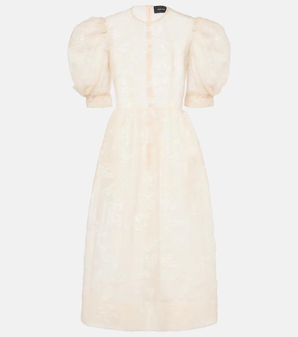  Simone Rocha Simone Rocha Vestido Midi Bordado 