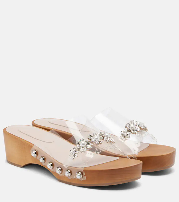  Simone Rocha Simone Rocha Zuecos De Pvc Adornados 
