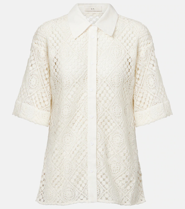  Sir Sir Camisa En Croché De Algodón 