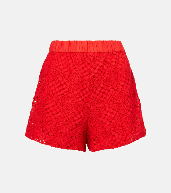  Sir Sir Shorts En Croché De Mezcla De Algodón 