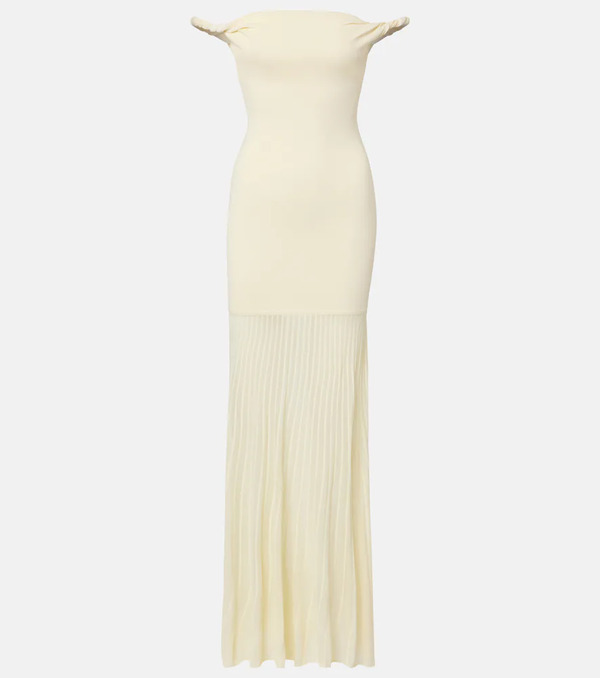  Sir Sir Vestido Largo Elia Drapeado. 