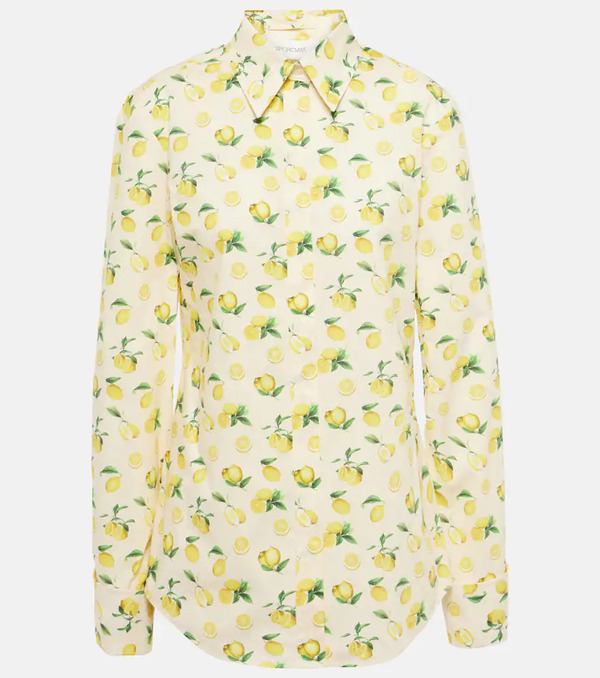  Sportmax Sportmax Camisa Riva De Algodón Estampado 