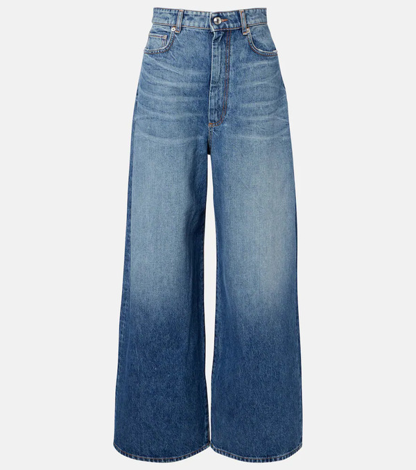 Sportmax Sportmax Jeans Anchos Dangri Desteñidos 